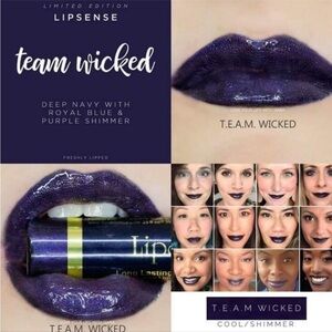 NWT LipSense By SeneGence Team Wicked Long Lasting Liquid Lip Color
